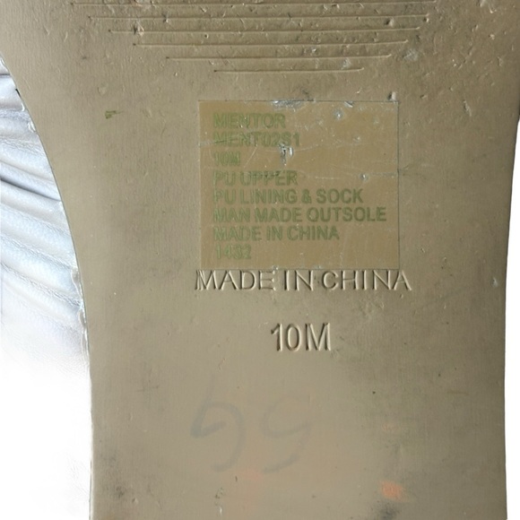 Steve Madden Mentor Tan Slip On Square Toe Flat Slide Sandals Size 10 - Picture 6 of 7